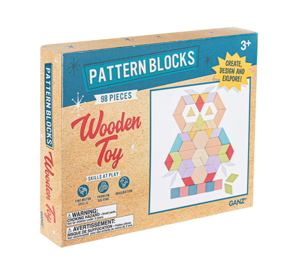 8.5" Wooden Pattern Blocks