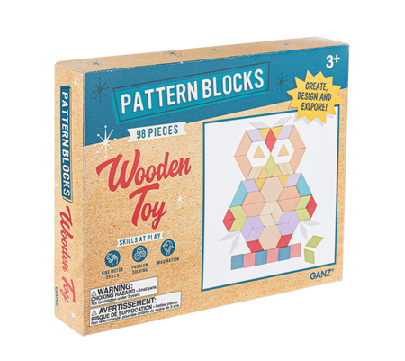 8.5" Wooden Pattern Blocks