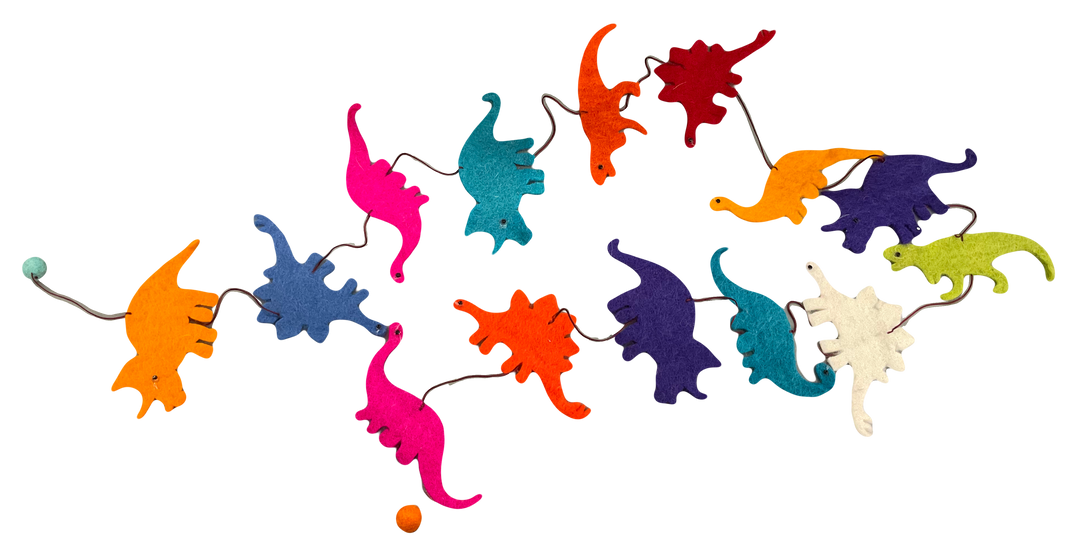 Felt Dinosaur Garland