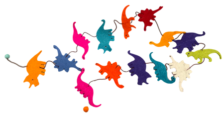 Felt Dinosaur Garland