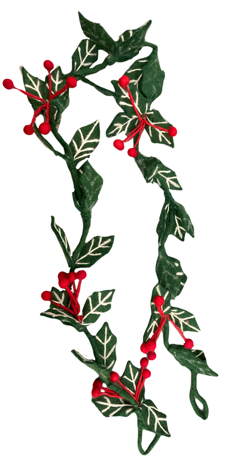 Felt Holly Berry Garland