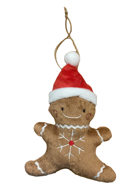Plush Gingerbread Ornament