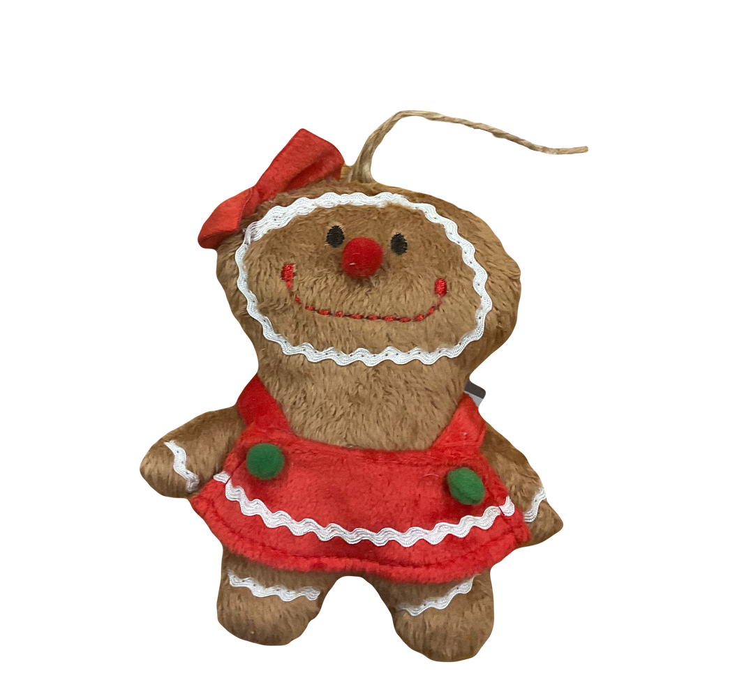 Plush Gingerbread Ornament