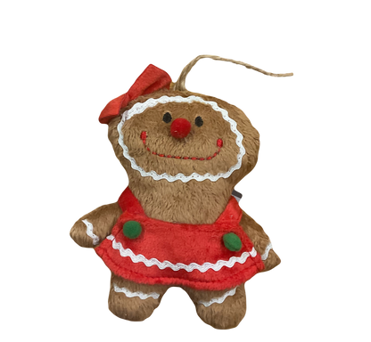 Plush Gingerbread Ornament