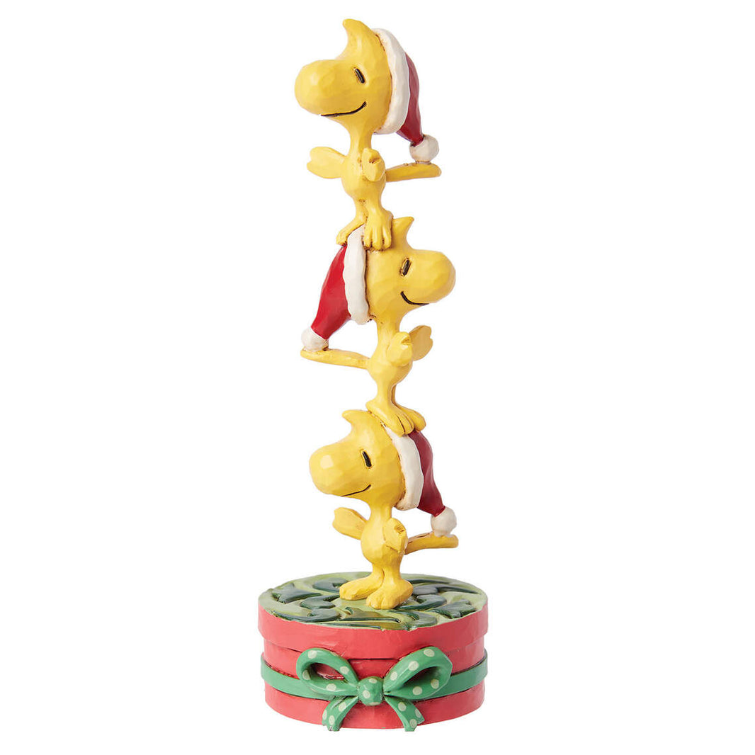 Stacked Woodstocks on Gift | Peanuts | Jim Shore