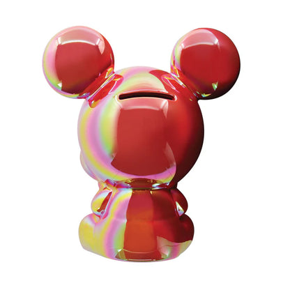Mickey Mouse Iridescent Red Ceramic Bank | Disney Showcase