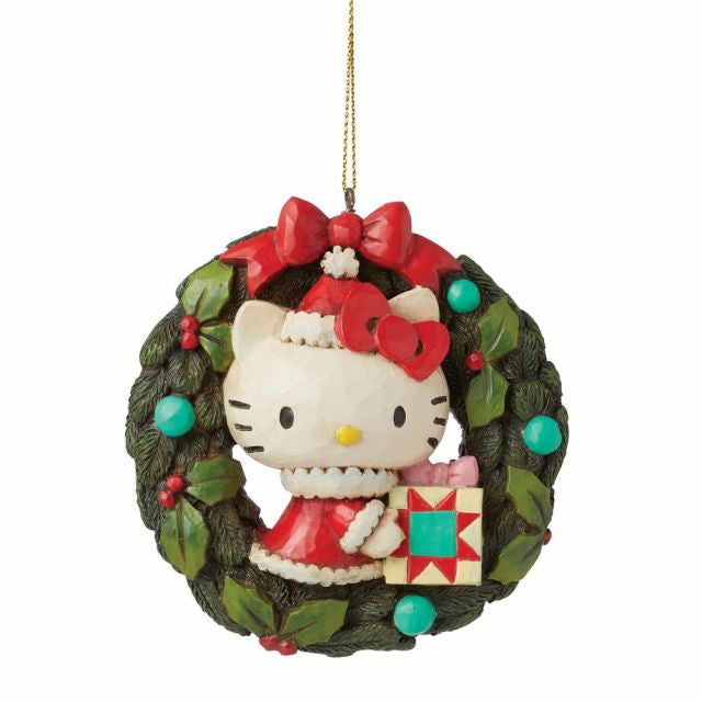 Hello Kitty Wreath Ornament | Sanrio | Jim Shore