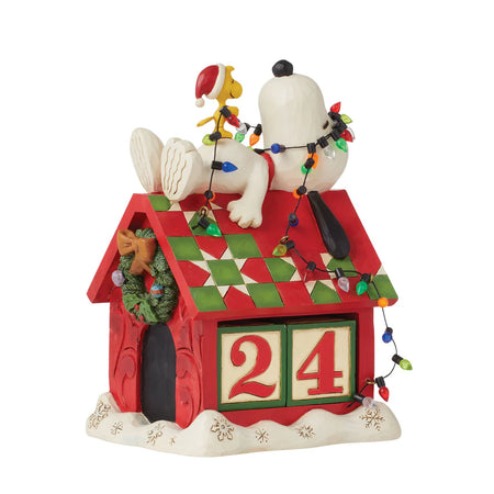 “Snoozing ‘til Christmas” | Peanuts- Snoopy Christmas Countdown | Jim Shore