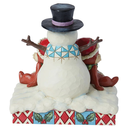 Chip and Dale with Snowman | Jim Shore | Disney