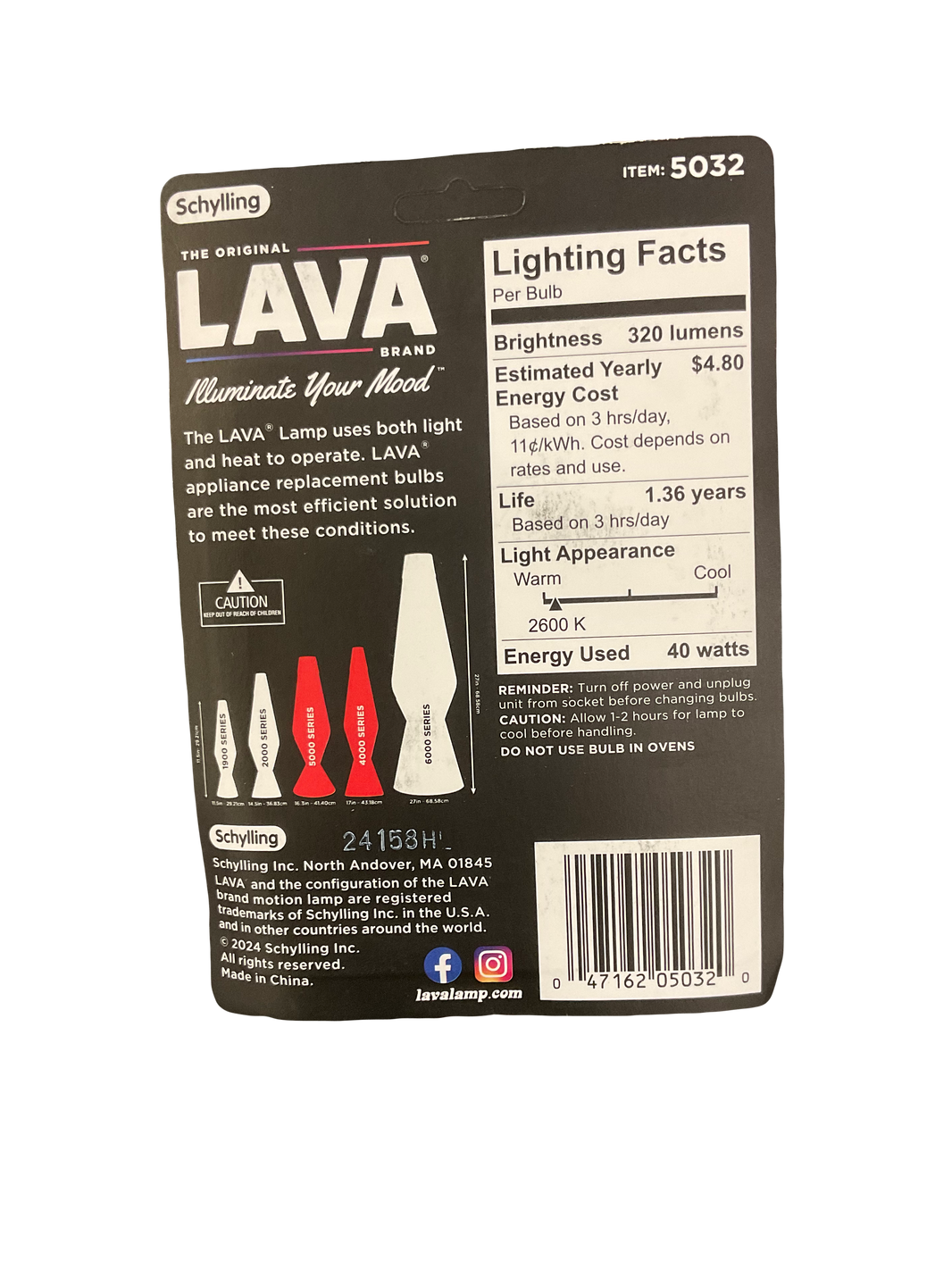 40w Lava Lamp Replacement Bulb