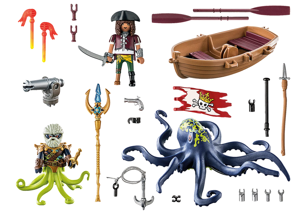 Playmobil Battle with The Giant Octopus | 71419