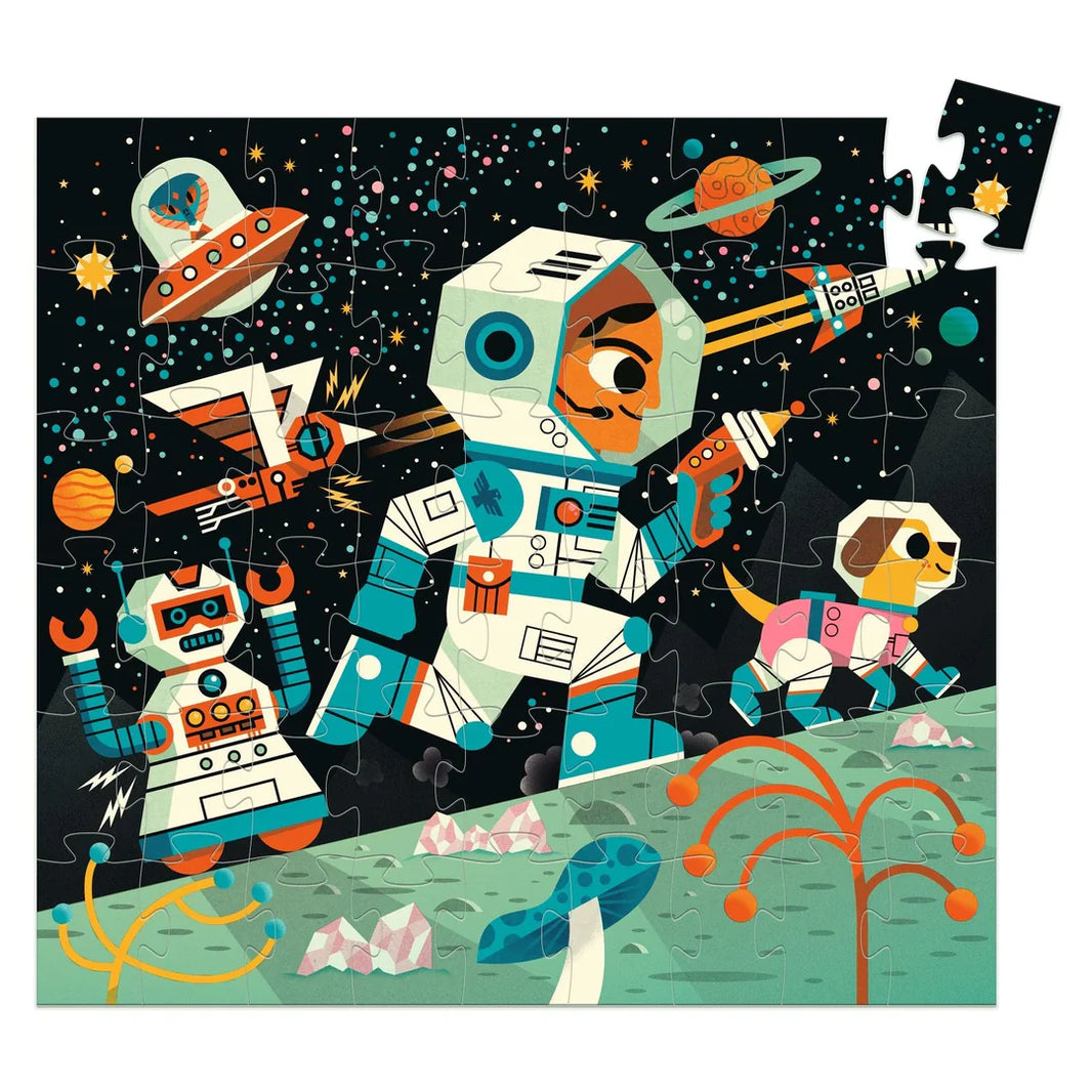 Silhouette Space Station Puzzle 54 Piece Puzzle| Djeco