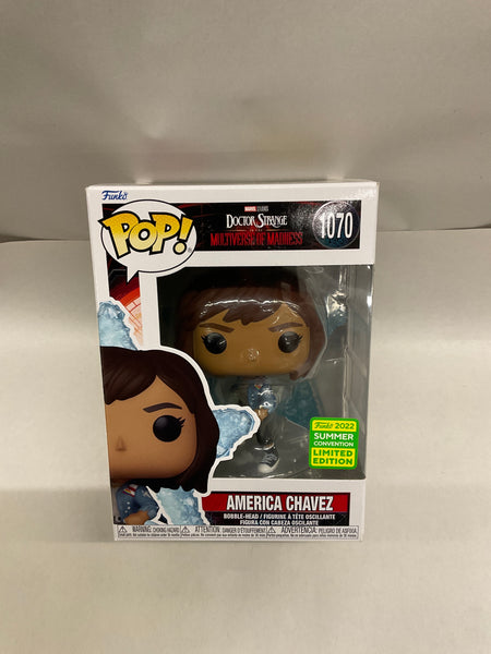 Funko POP! | Pre-Owned| America Chavez 1070 | Doctor Strange in the Multiverse of Madness Marvel | 2022 Summer Convention Limited Edition