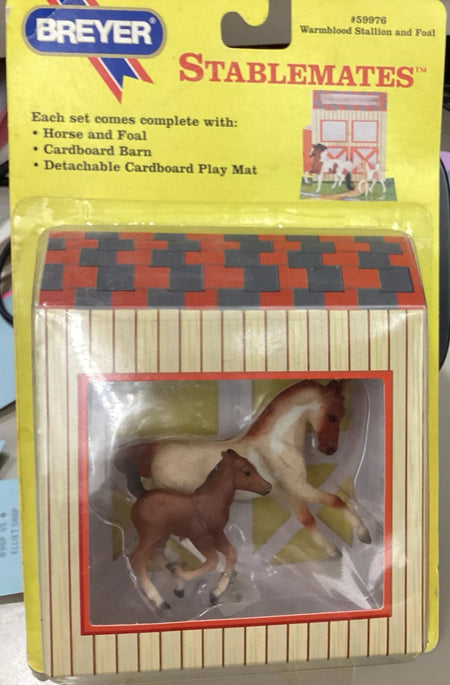 Pre-Owned #59976 Warmblood Stallion and Foal Set | Breyer Model Horse Stablemate