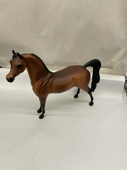 Pre-Owned Peter Stone Model Horse | "Twist" Dark Bay Arabian Stallion - No Box