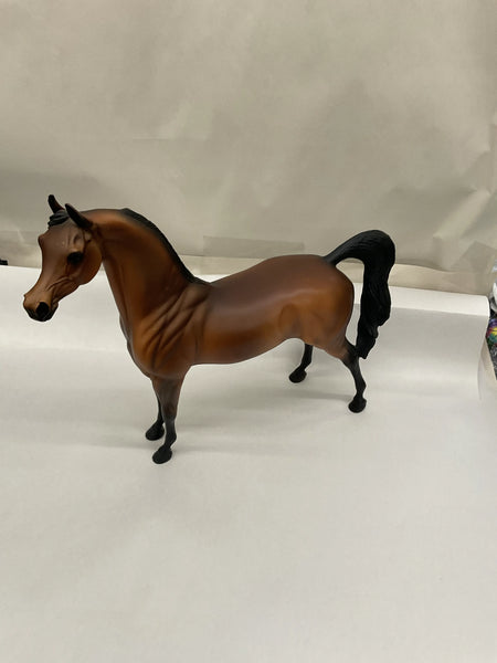 Pre-Owned Peter Stone Model Horse | "Twist" Dark Bay Arabian Stallion - No Box