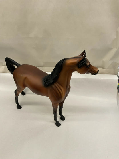 Pre-Owned Peter Stone Model Horse | "Twist" Dark Bay Arabian Stallion - No Box