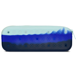 Ocean Waves Blue Charmed Jelly Pencil Case