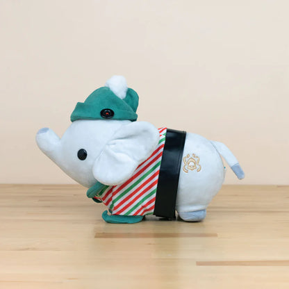 Phanti Plush Elephant with Elf Outfit