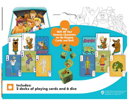 Scooby Doo 2-pack Playing Cards & Dice Set