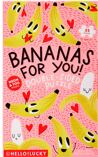 Hello! Lucky | Bananas For You! Double - Sided Puzzle