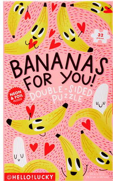 Hello! Lucky | Bananas For You! Double - Sided Puzzle