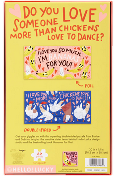 Hello! Lucky | Bananas For You! Double - Sided Puzzle