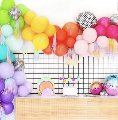Disco Ball Balloon Garland Kit