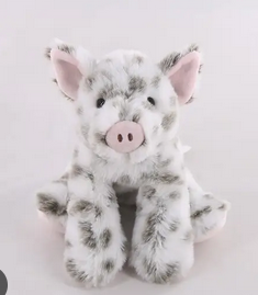 8" Spotted Pig Plush
