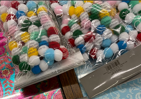 Multi Color Pom Pom Garland