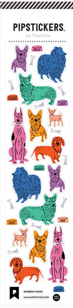 Rainbow-wows Dogs| Pipstickers
