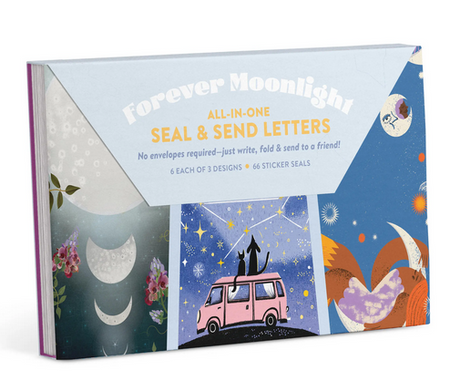 Forever Midnight All-in-One Send & Seal Letters Stationery Set