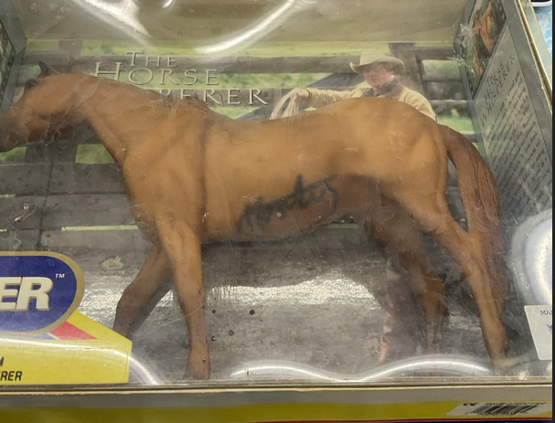 Pre-Owned Breyer Model Horse | Pilgrim The Horse Whisperer #719 | Signed by Monty Roberts