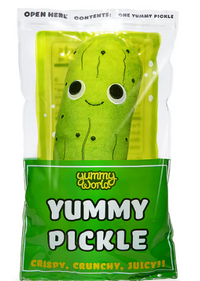 Yummy World Crunchy Pickle in a Bag 10" Interactive Plush