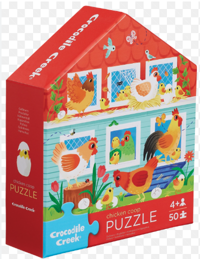 50 Pc Flat House Puzzle - Chicken Coop