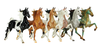 Pre-Owned 2023 Breyerfest Stagecoach Surprise | Black and White Tobiano Pinto - Matte | No Box