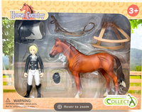 Horse and Rider Playset | Collecta by Breyer - 84244 | Chestnut