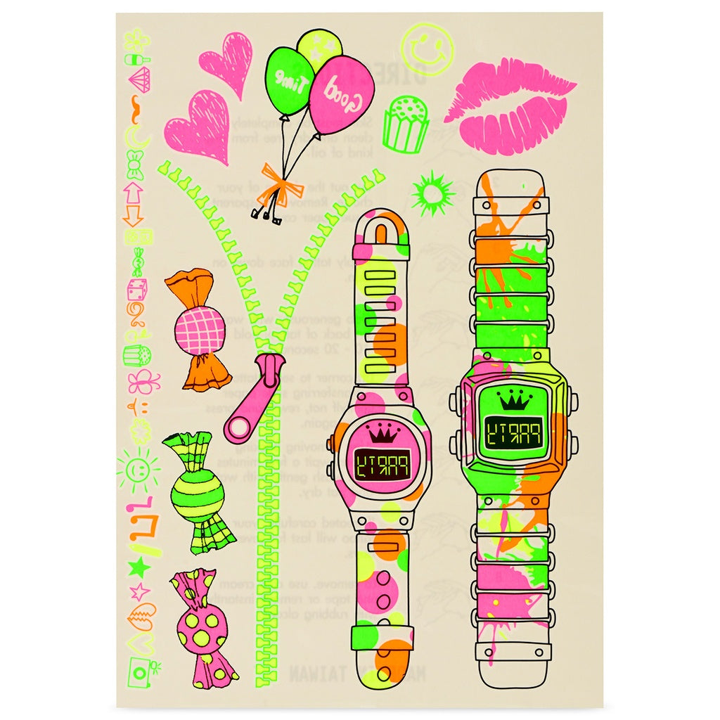 Neon Fun Tattoo Set