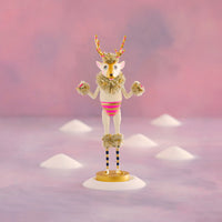19" Hot Pink La Renne, Tabletop Edition Deer | Glitterville