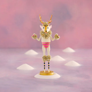 19" Hot Pink La Renne, Tabletop Edition Deer | Glitterville