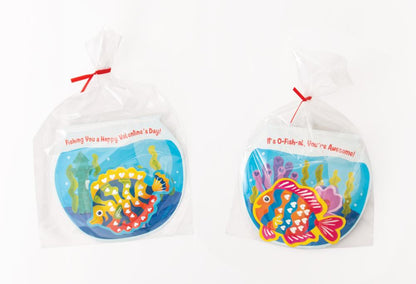 Shiny Fish and Fish Bowl Valentines