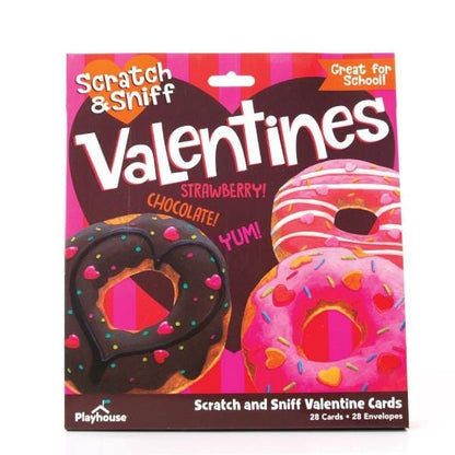 Donut Scratch and Sniff Valentines Cards
