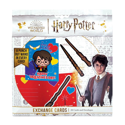 Valentine Cards Set - Harry Potter Wands