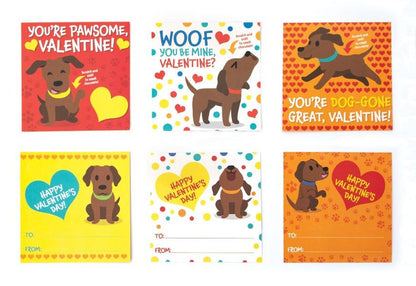 Chocolate Lab Scratch and Sniff Valentine Cards
