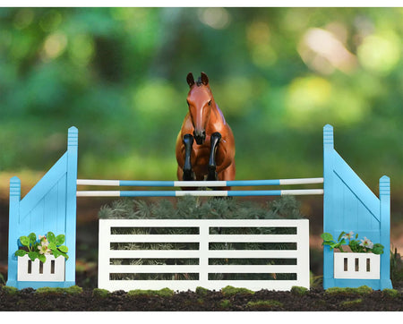 Brush Box Jump | 2080 | Breyer Model Horse | Blue