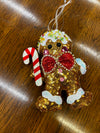 Plush Gingerbread Sparkle Ornament