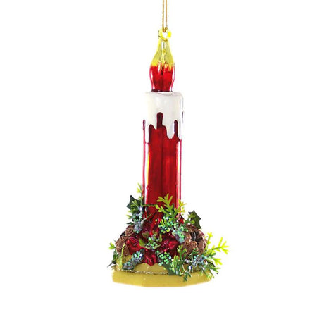 Kitschy Christmas Candle Glass Ornament | Cody Foster