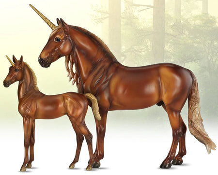 Breyer Cyrus and Solana | Unicorn Mare and Foal Set | B-TR-10082