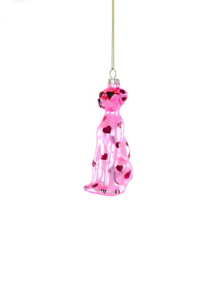 Dalmation of Love Glass Ornament - Pink