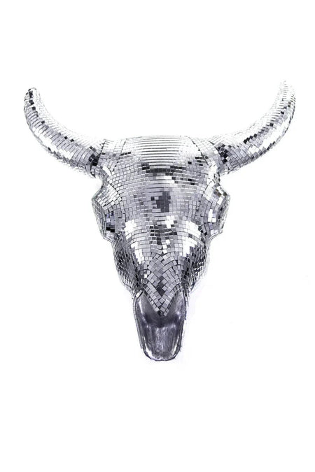 Disco Ball Bull Skull Ornament | Cody Foster